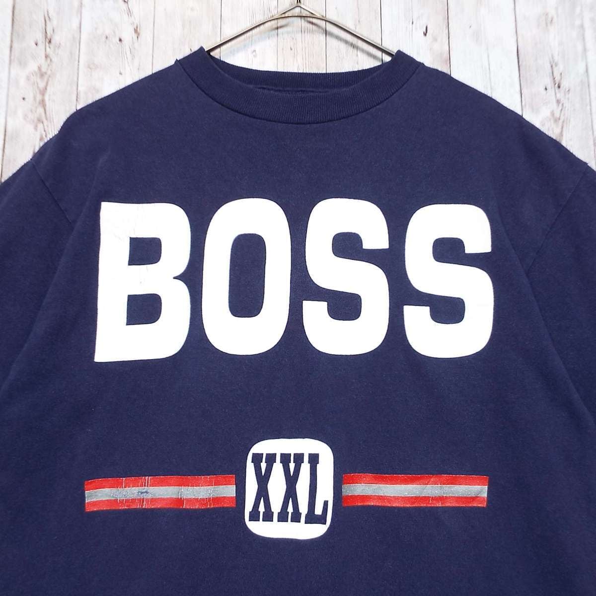 シングルステッチ】UNKNOWN 1990年代 BOSS XXL ビッグプリント 半袖T