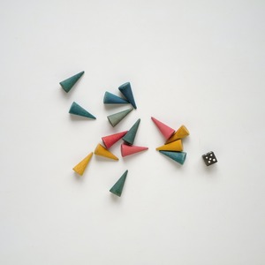 Wooden Game Pieces & Dice