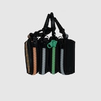 vibram micro case (black×gray) with white glowing zip
