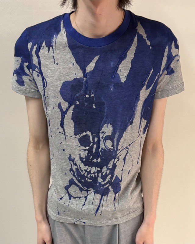 【ALEXANDER McQUEEN】painted skull t-shirt