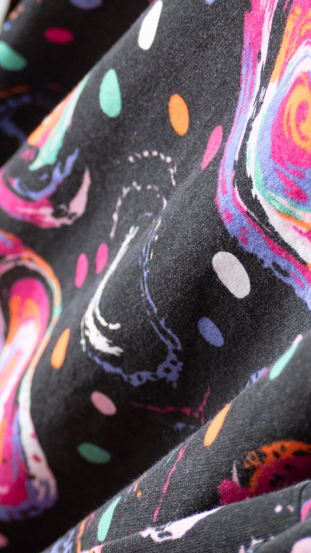 "T.D.sport" 1980s Psychedelic art sweat