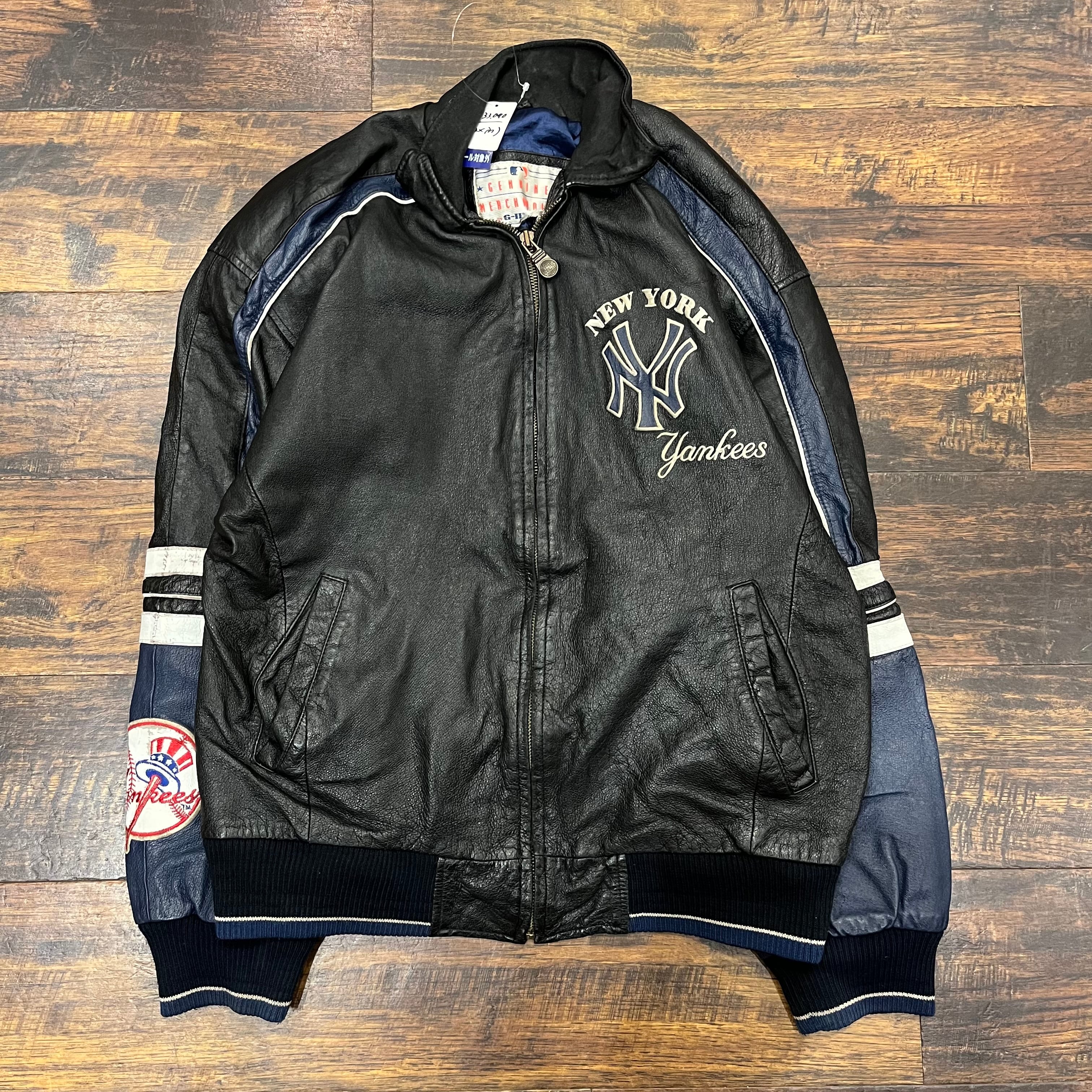 New York Yankees/ヤンキース】オールレザースタジャン | 古着屋KAKAVAKA