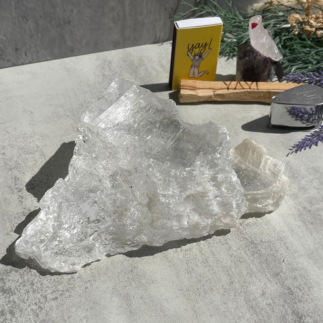 透明度高【メキシコ産 ジプサム セレナイト】鉱物 天然石 パワーストーン