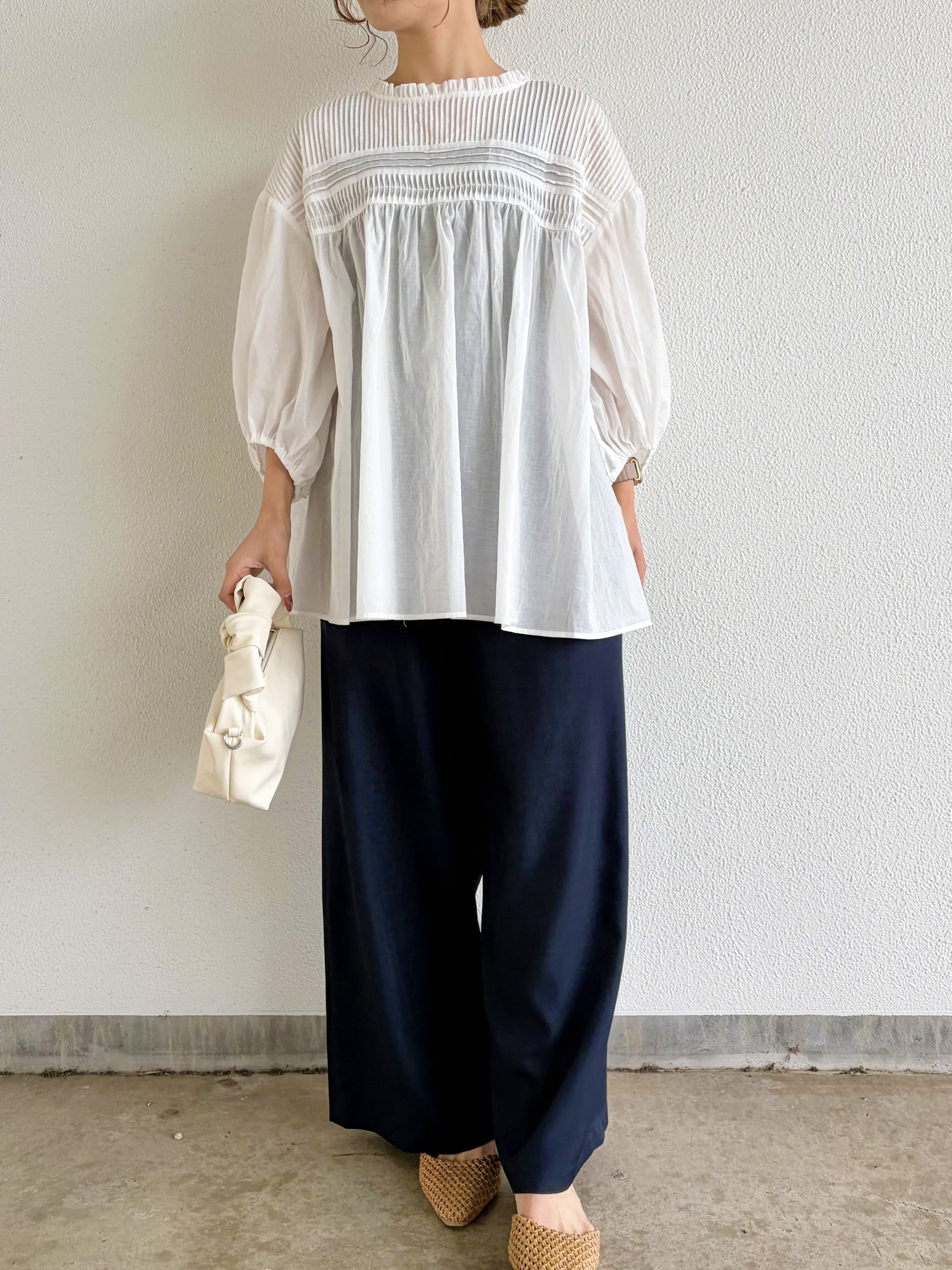 ○○○9286】ボイルピンタックブラウス (8813-63010) | 9286 Fashion Lab