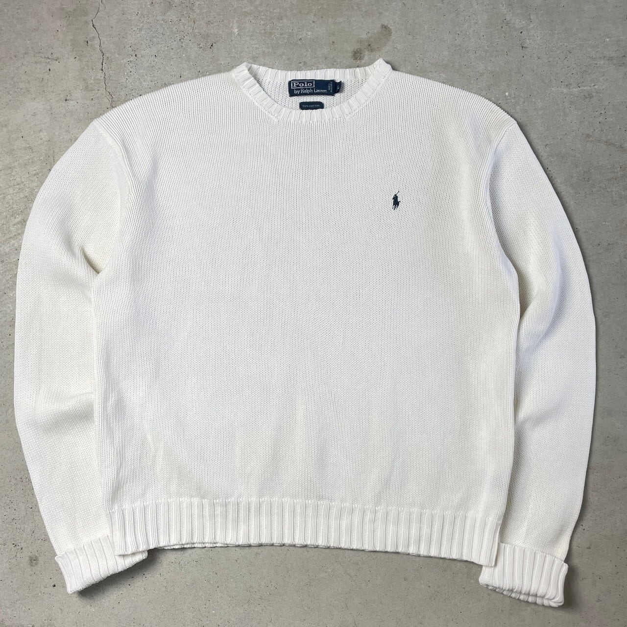 90年代 Polo by Ralph Lauren ポロバイラルフローレン コットンニット ...