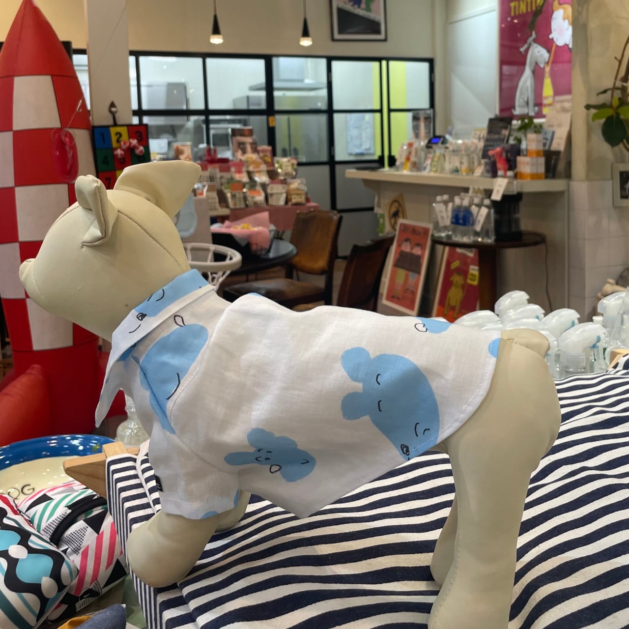 RALオリジナルアロハシャツ ネズミ柄 犬服