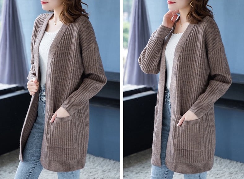 カーディガン ニット ニットカーディガン ロングカーディガン
