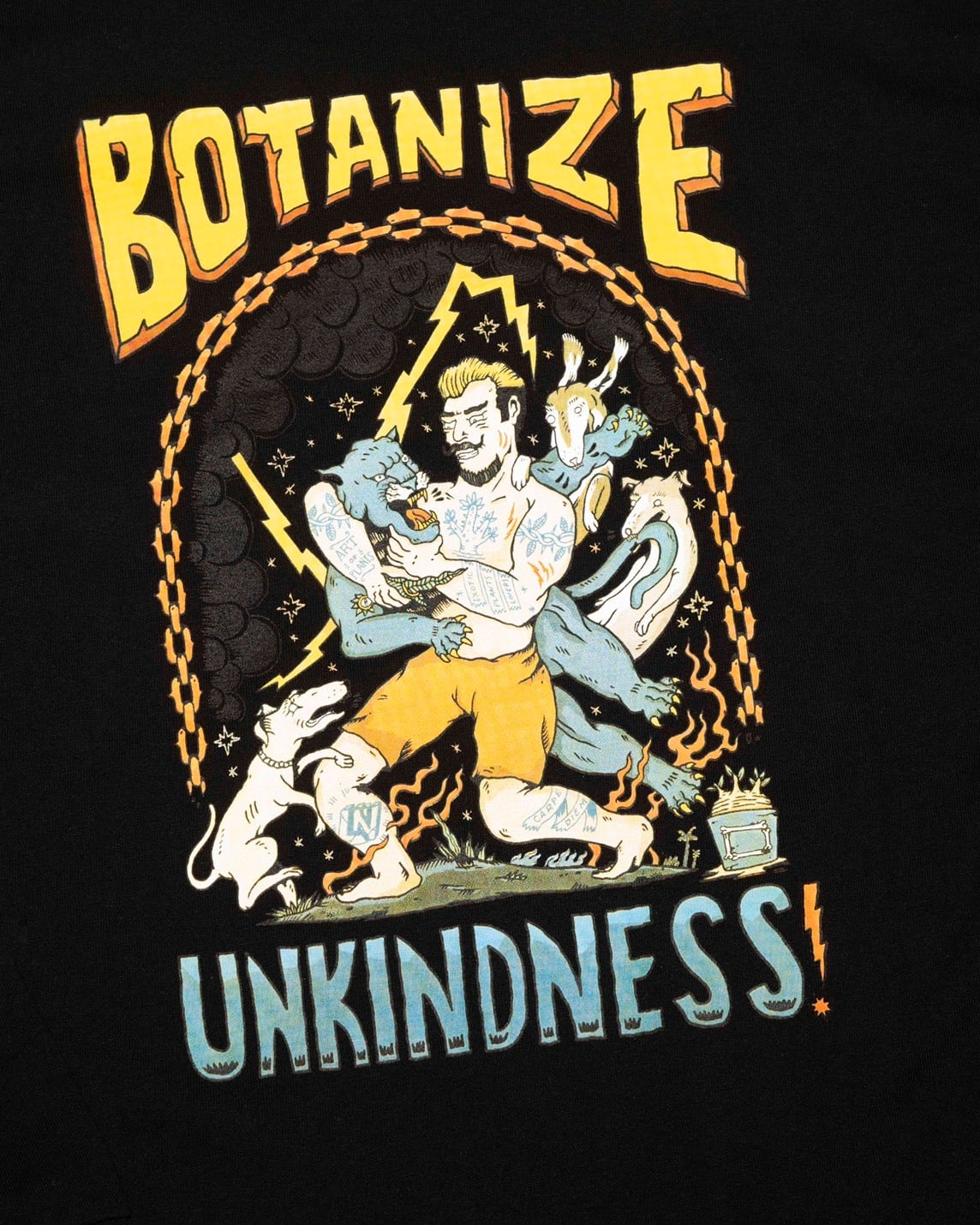 特別価格】BOTANIZE × UNKINDNESS コラボ ロンTシャツ 【黒４色 