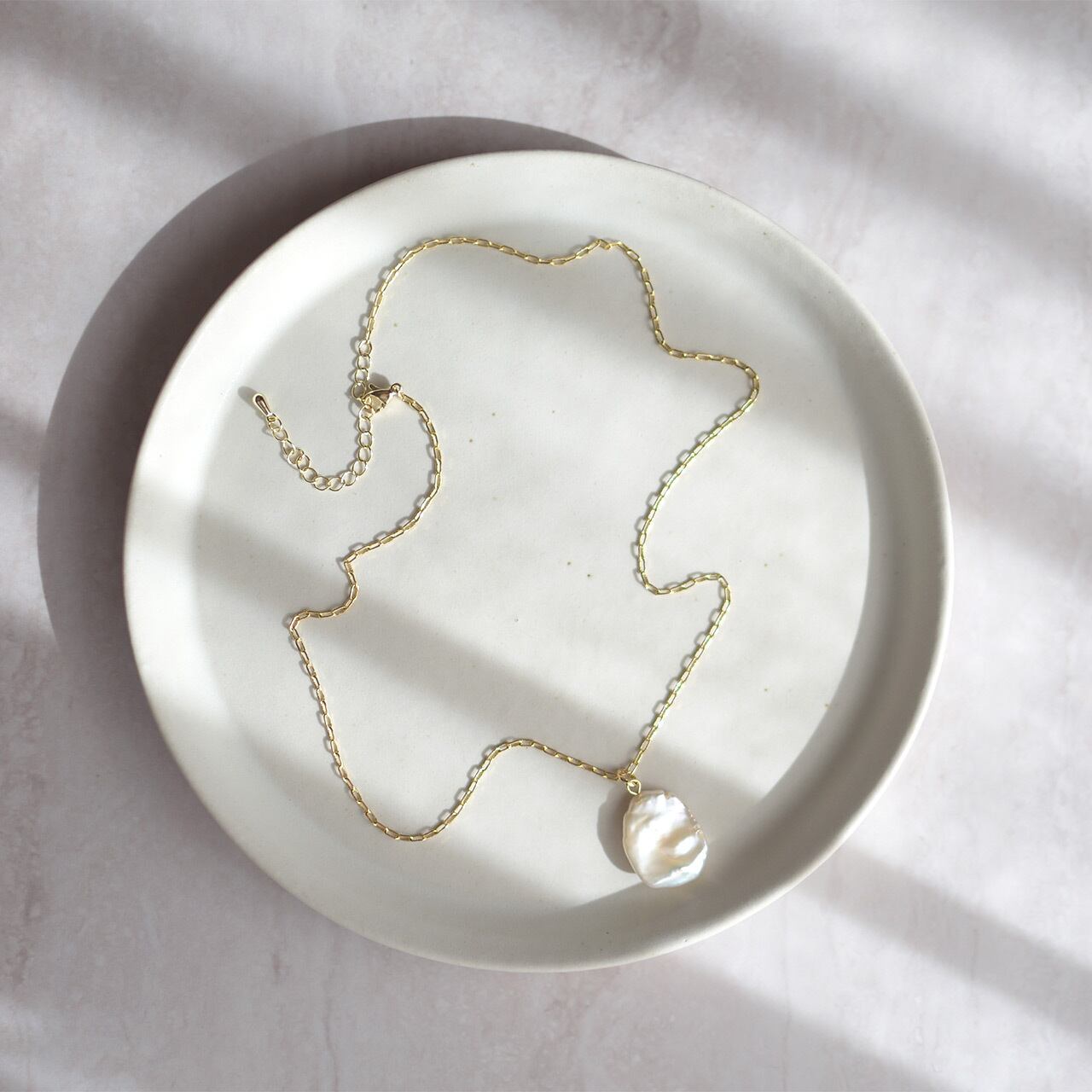 淡水パールネックレス 可愛い♪ キラキラ 花びら淡水 業務用卸値