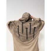 VINTAGE ストリート 釘プリント パーカー T1230