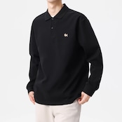 無地ニット ポロシャツ af0480