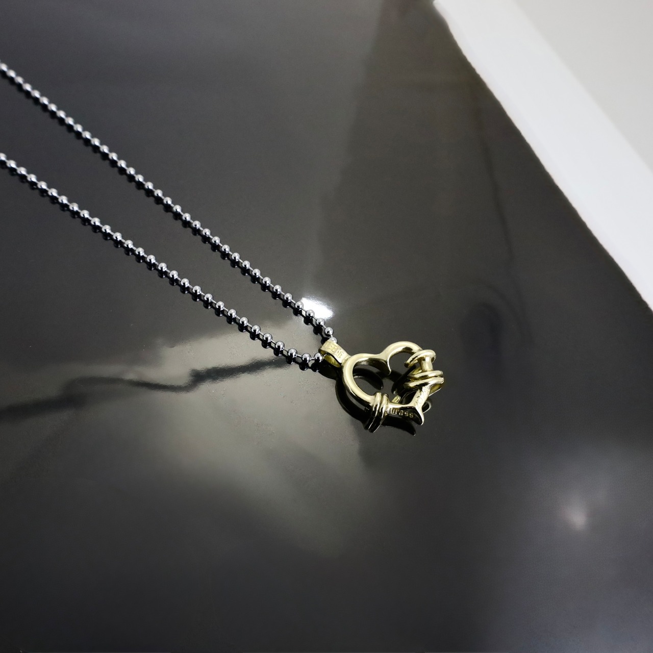 BRASS THORNY HEART PENDANT / ブラス ソーニーハート ペンダント
