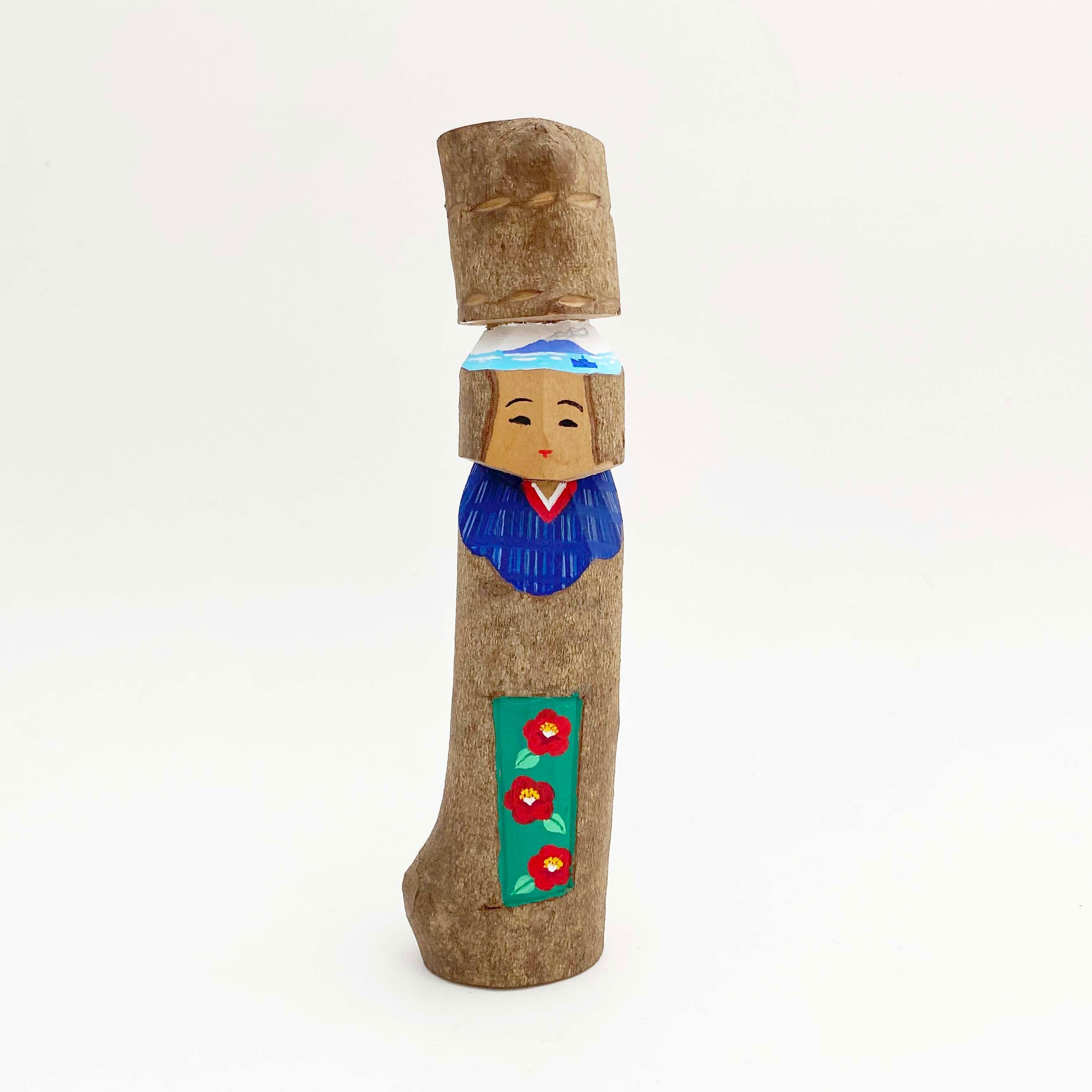 大島椿 あんこ人形　中（緑）