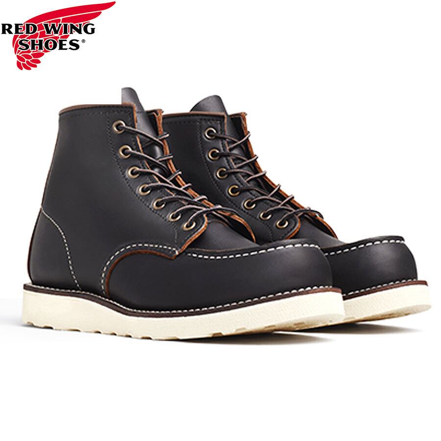 REDWING 6-inch Classic Moc Briar Oil Slick Leather #8138 レッド