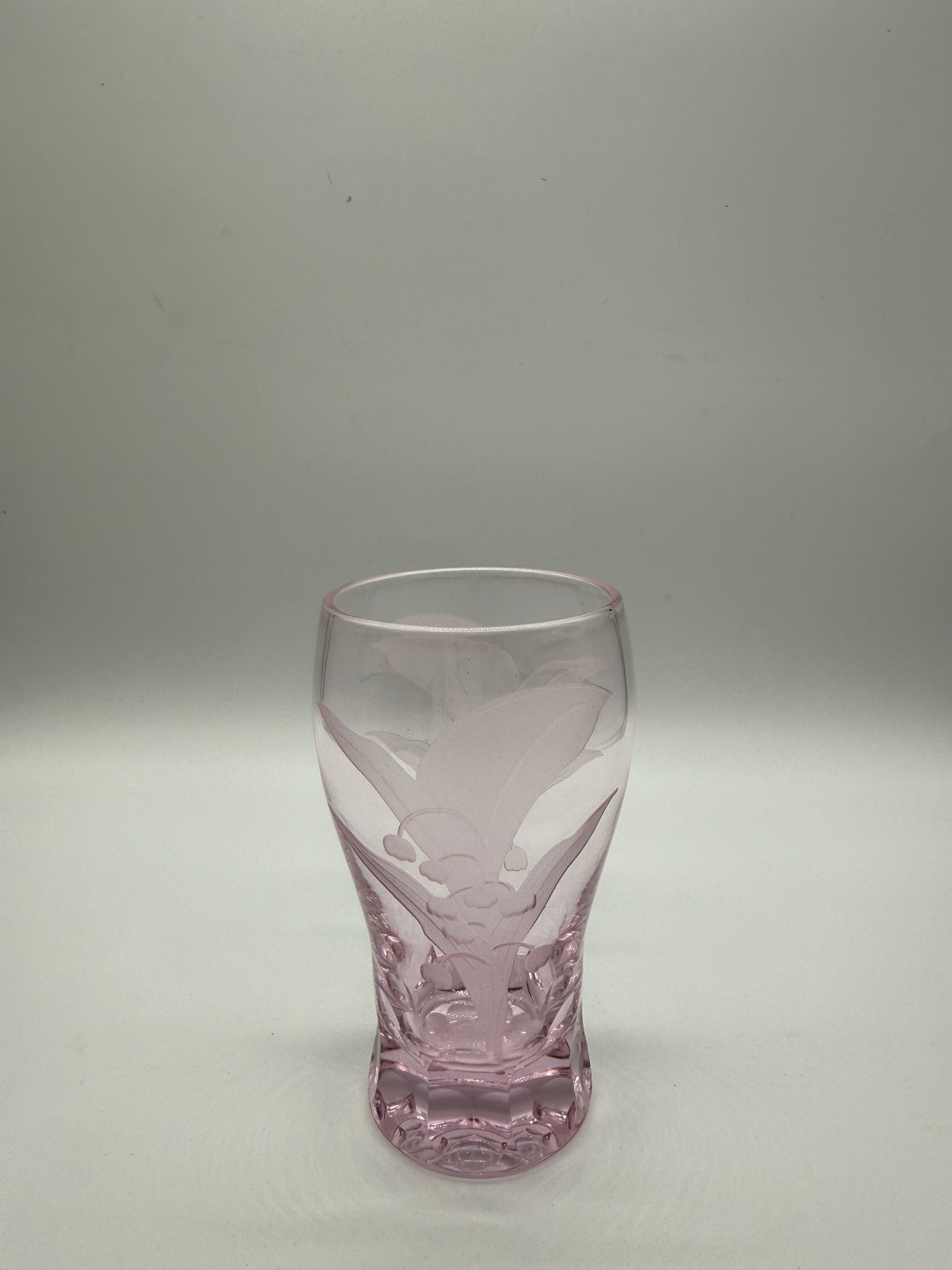 花はりきグラス【ピンク】