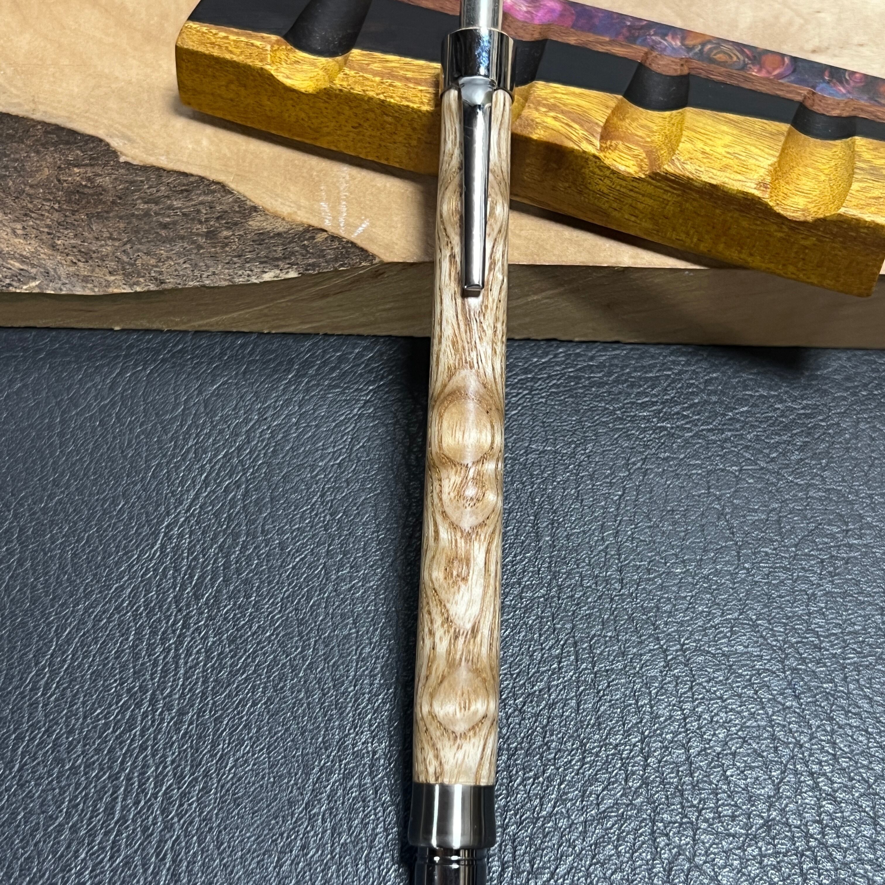 70タモ波杢木製シャーペン 玉杢 最強低重心Rタイプ ステンレス 70タモ波杢木製シャーペン 玉杢 最強低重心Rタイプ ステンレス