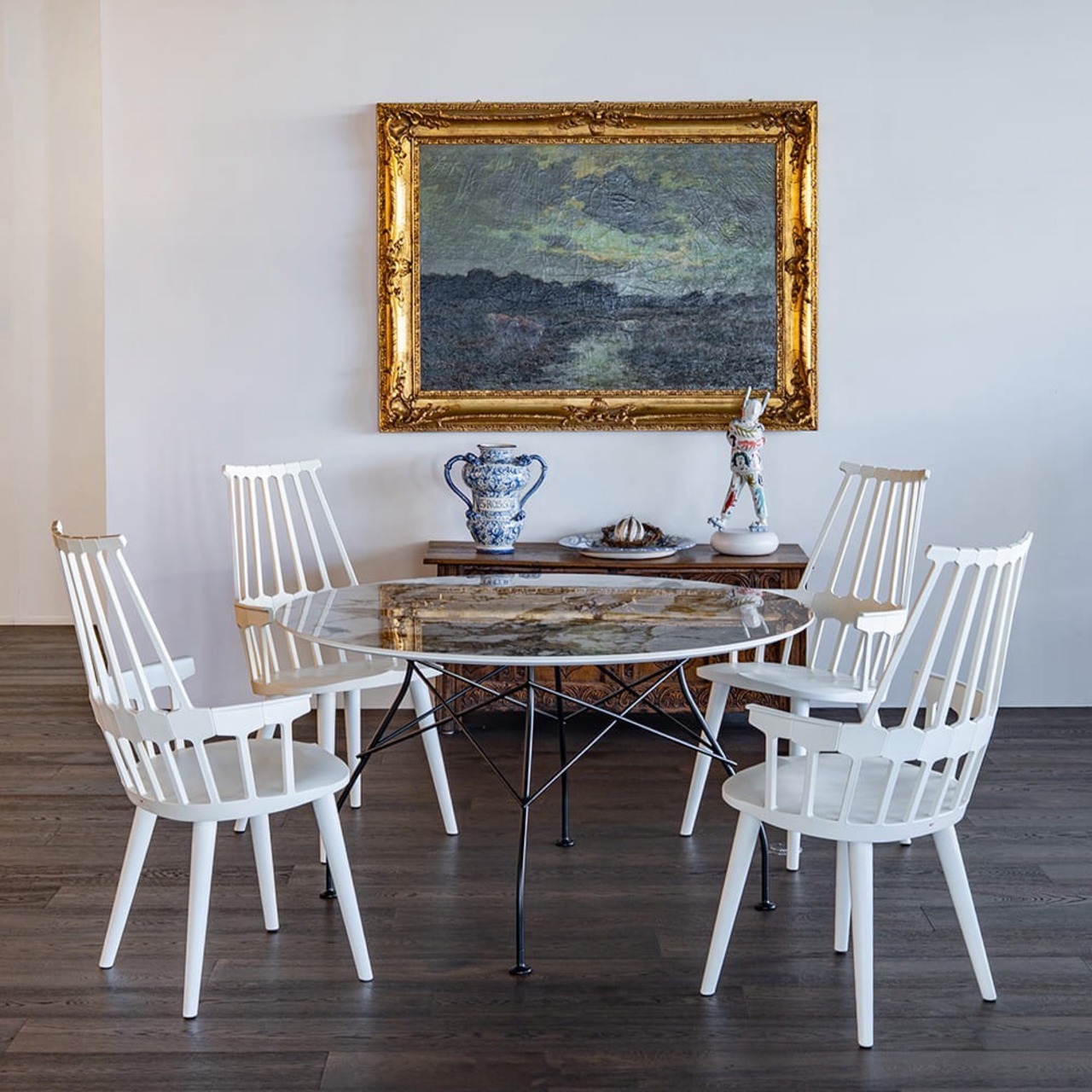 Kartell カルテル COMBACK カムバックチェア ダイニングチェア アームチェア 椅子 ホワイト モダン ミニマル ミッドセンチュリー