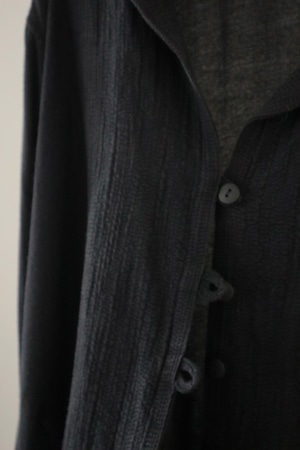 Euro viscose crinkle fabric shirt jacket