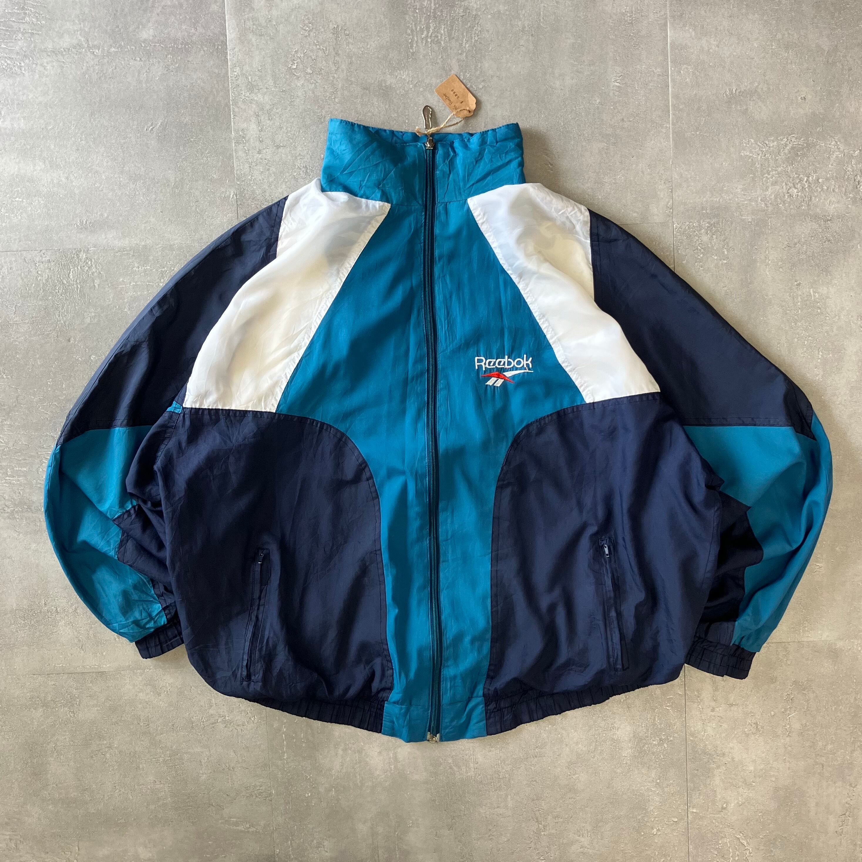 Reebok 90s ナイロンジャケット ワンポイント 刺繍 L No.1990