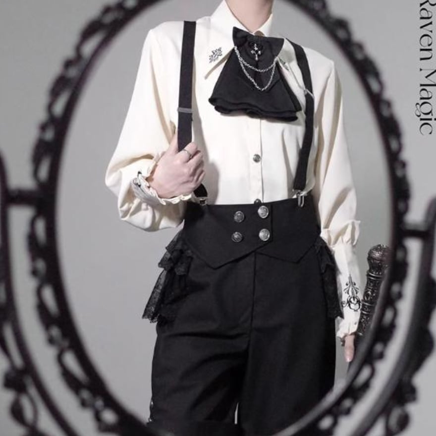 星柄サスペンダーパンツセット スター 柄 お洒落 個性的 双子コーデ  