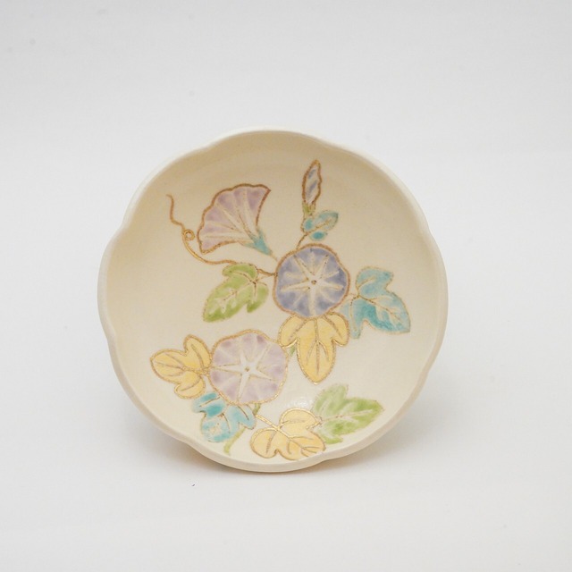 【友田 多紀】浅鉢　あさがお　16-B