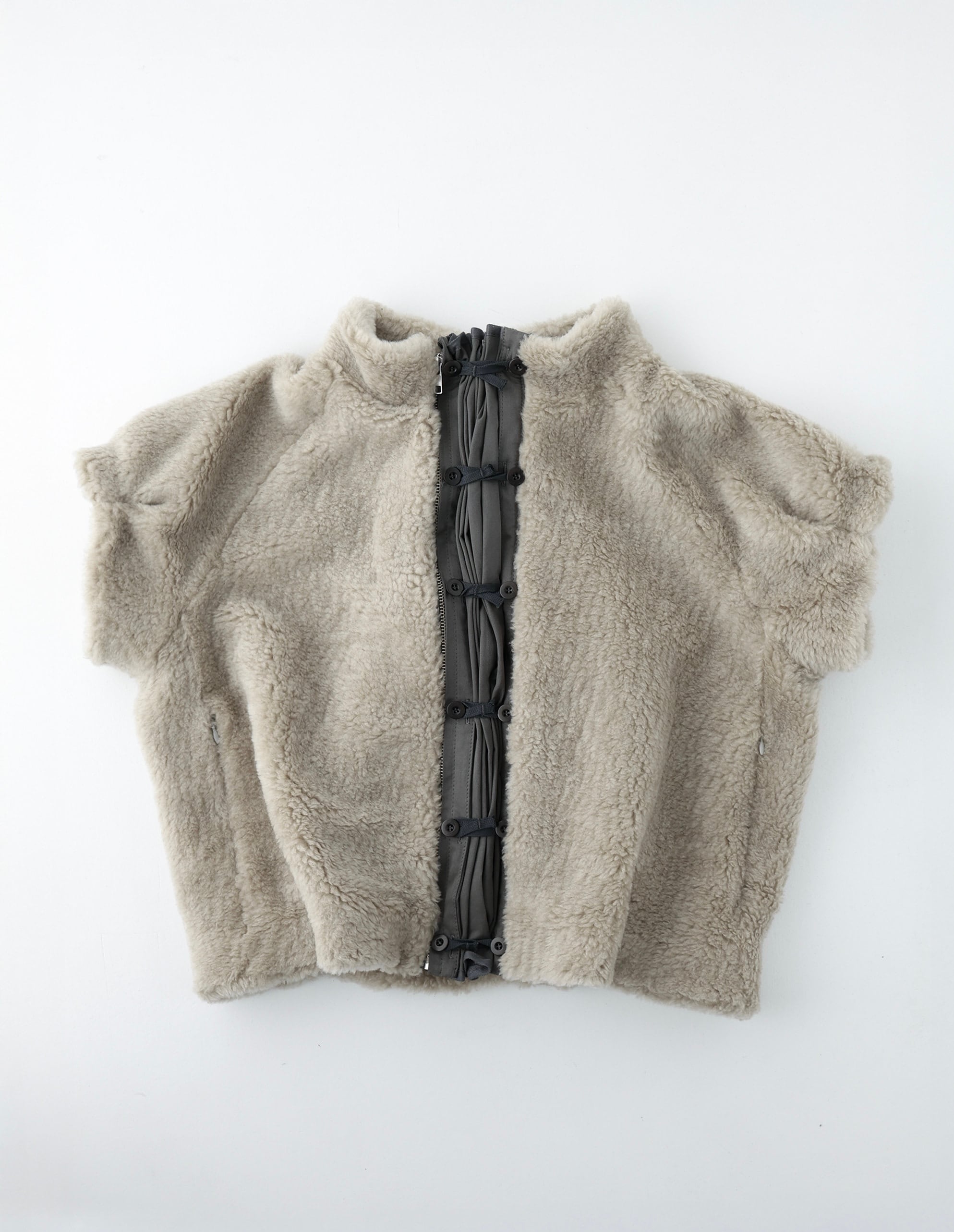 【ulikasanctus】PUFF SLEEVE FUR JACKET