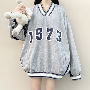 ✞お姉さん系Vネックフードオーバーサイズウィンタープルオーバー カラー セーター カレッジ 大人女子☆秋冬 ✞ゴスロリ SM ミリ 甘ロリ クラロリ 和ロリ エレガント 黒ロリ 姫ロリ 華ロリ BB-BB89079511269