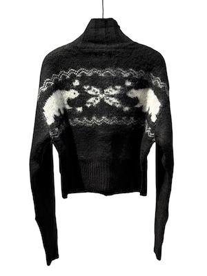 【25AW】BASICKS ベイシックス / HEART NORDIC SHORT CARDIGAN / カーディガン