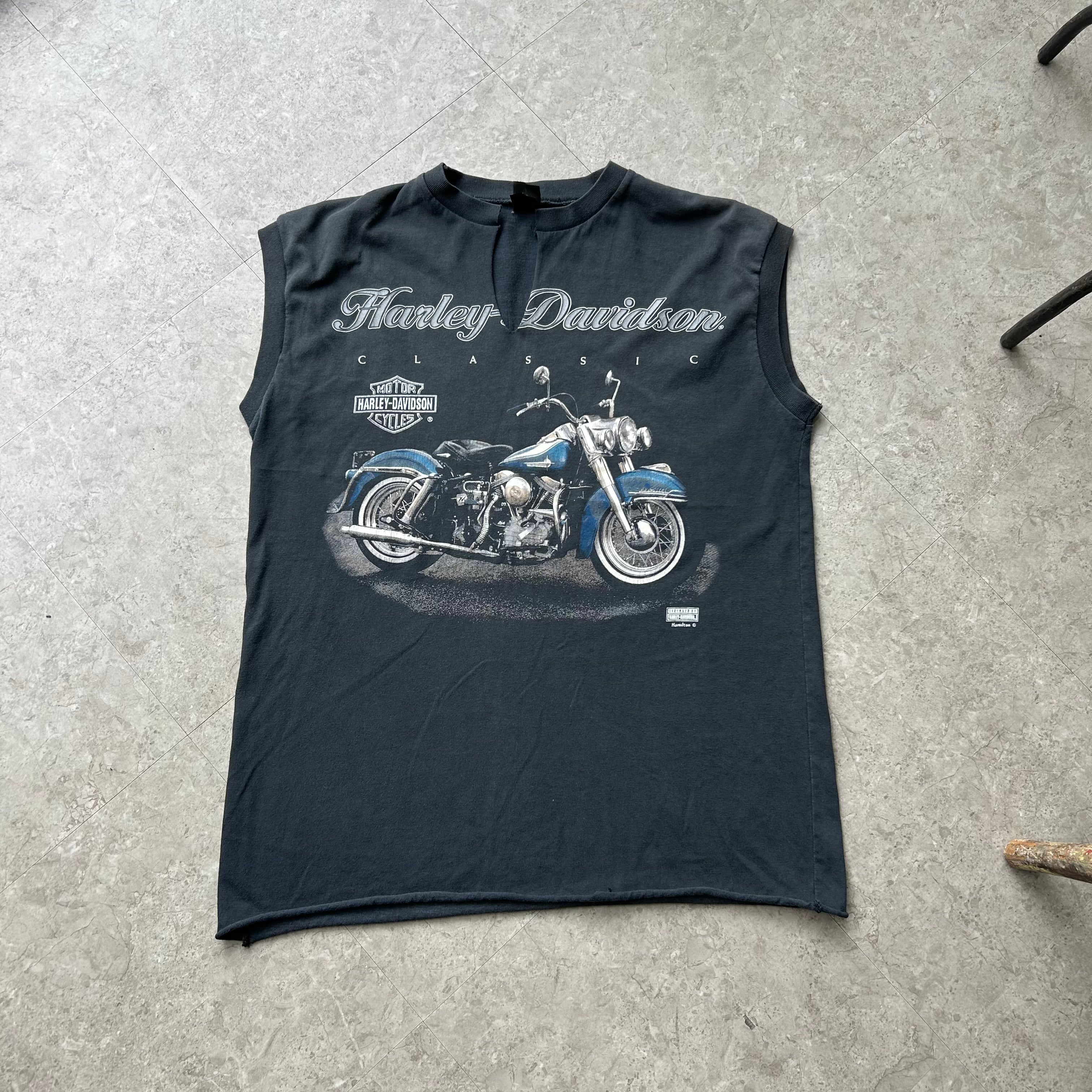 90s Harley Davidson no sleeve T-shirt【仙台店】