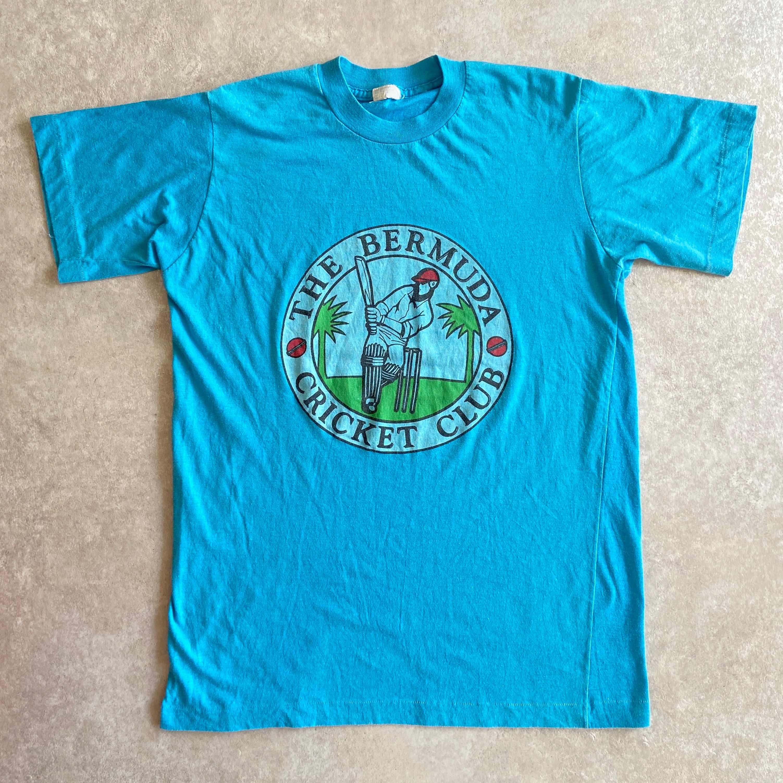 1980s Atlantic "The Bermuda Cricket Club" Tee M H183