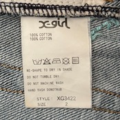 ヴィンテージ Xgirl y2k grunge 平成ギャル 刺繍デニムスカート