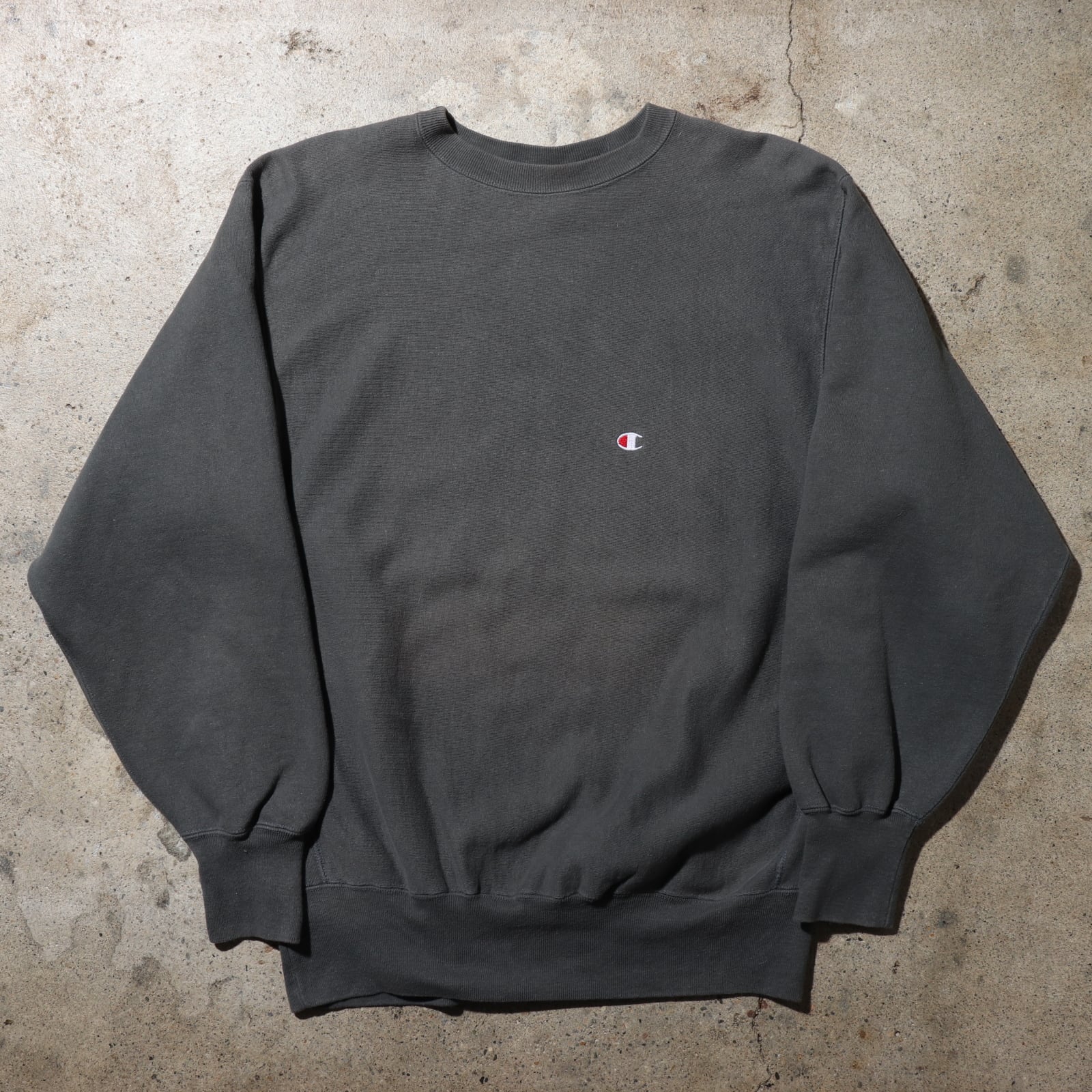 美品 90s XL チャコールグレー リバースウィーブ チャンピオン  