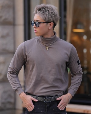 PREMIUM STRETCH TURTLE NECK【BEL-M-025】