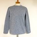 Sweater Fleece Melange Crewneck Knit-sew　Gray