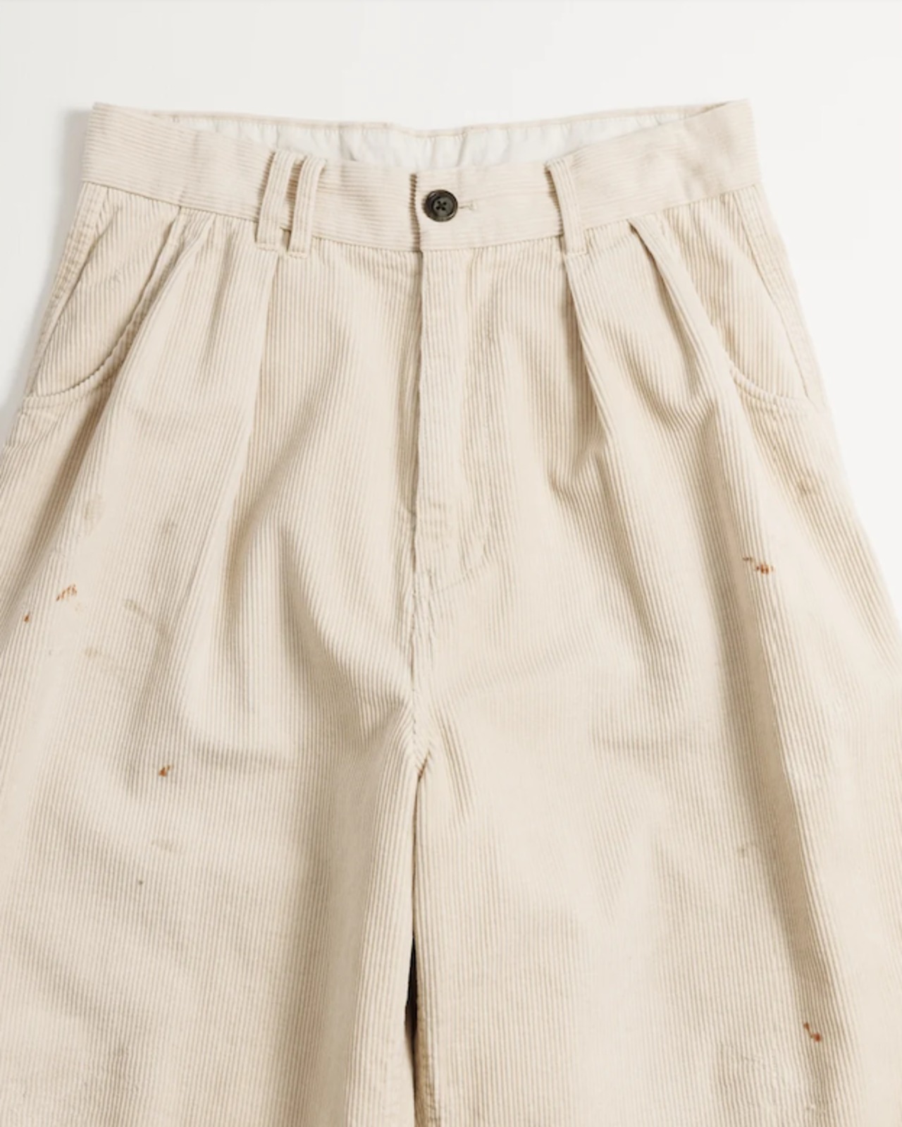 【ANACHRONORM】CORDUROY TUCK WIDE PANTS