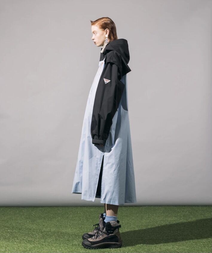 NON TOKYO 2WAY LONG MOUNTAIN PARKA (BLACK×BLUE) NO.NON-21A-ST06