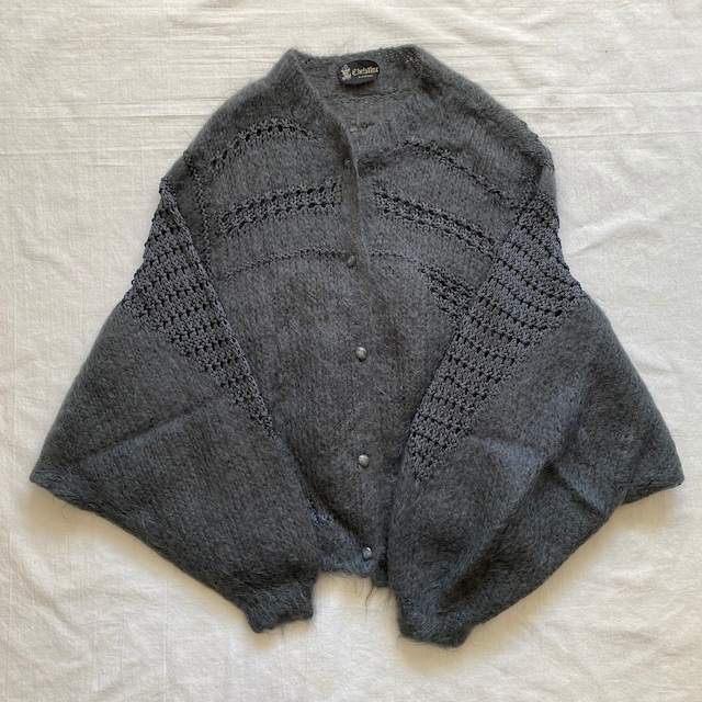 【Vintage / Italy】Design Mohair Dolman Sleeve Knit 6260