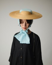 【Joëlle】Wide brim straw hat/ワイドブリムストローハット