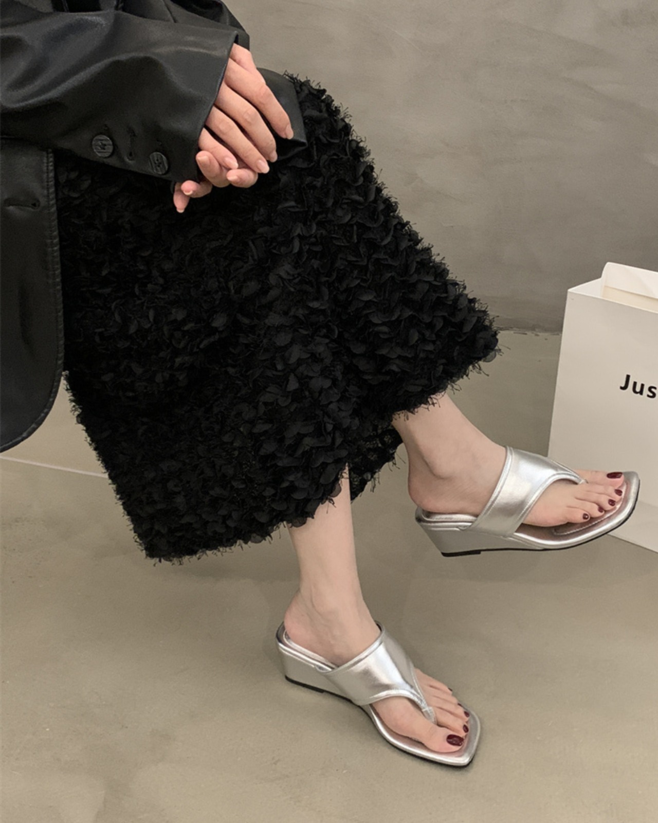 ウェッジソールトングサンダル 3color A0061 - 9