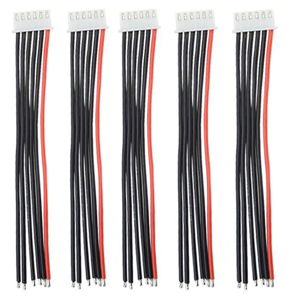 【努力特価】5 Pcs 15cm JST 2S 3S 4S 5S 6S 2S-6Sバランスプラグオスバスバー延長ワイヤーケーブルJST-XHコネクタアダプタワイヤー バランスリード延長ケーブルコード for RCリチウム電池 (JST 5S)