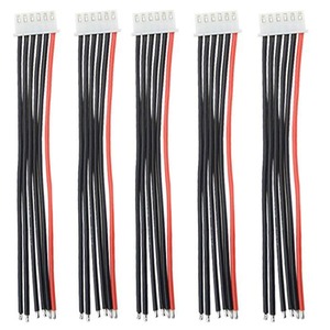 【努力特価】5 Pcs 15cm JST 2S 3S 4S 5S 6S 2S-6Sバランスプラグオスバスバー延長ワイヤーケーブルJST-XHコネクタアダプタワイヤー バランスリード延長ケーブルコード for RCリチウム電池 (JST 5S)