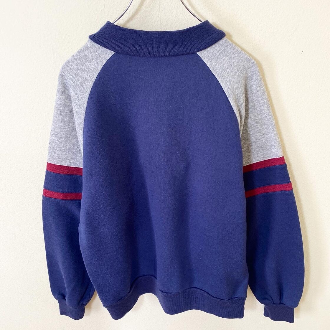 80s NIKE ナイキ 紺タグ ハーフジップ スウェット 古着 ヴィンテージ 