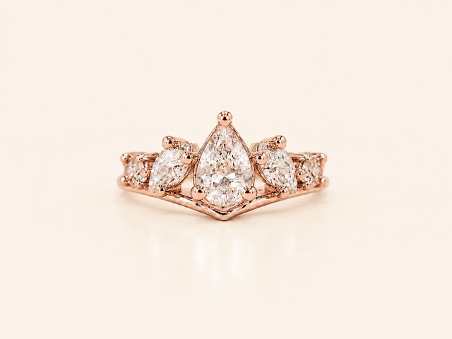 Pink Gold-Plated Ring