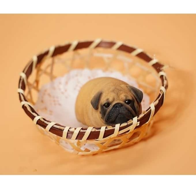 Exquisite figure -Pug Bread- plush22 | Pug shower - パグシャワー