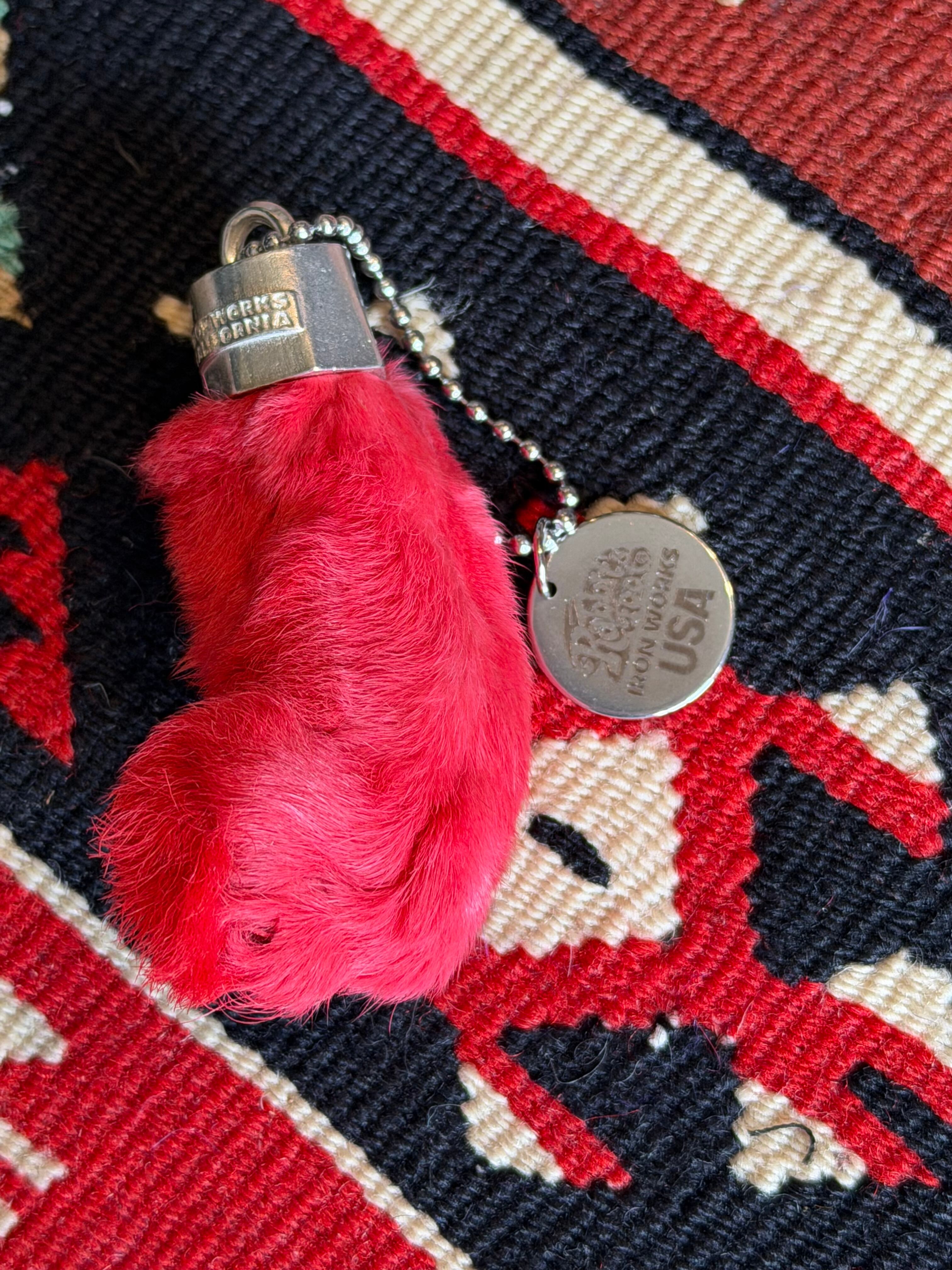 RABBITS FOOT KEY CHAIN 