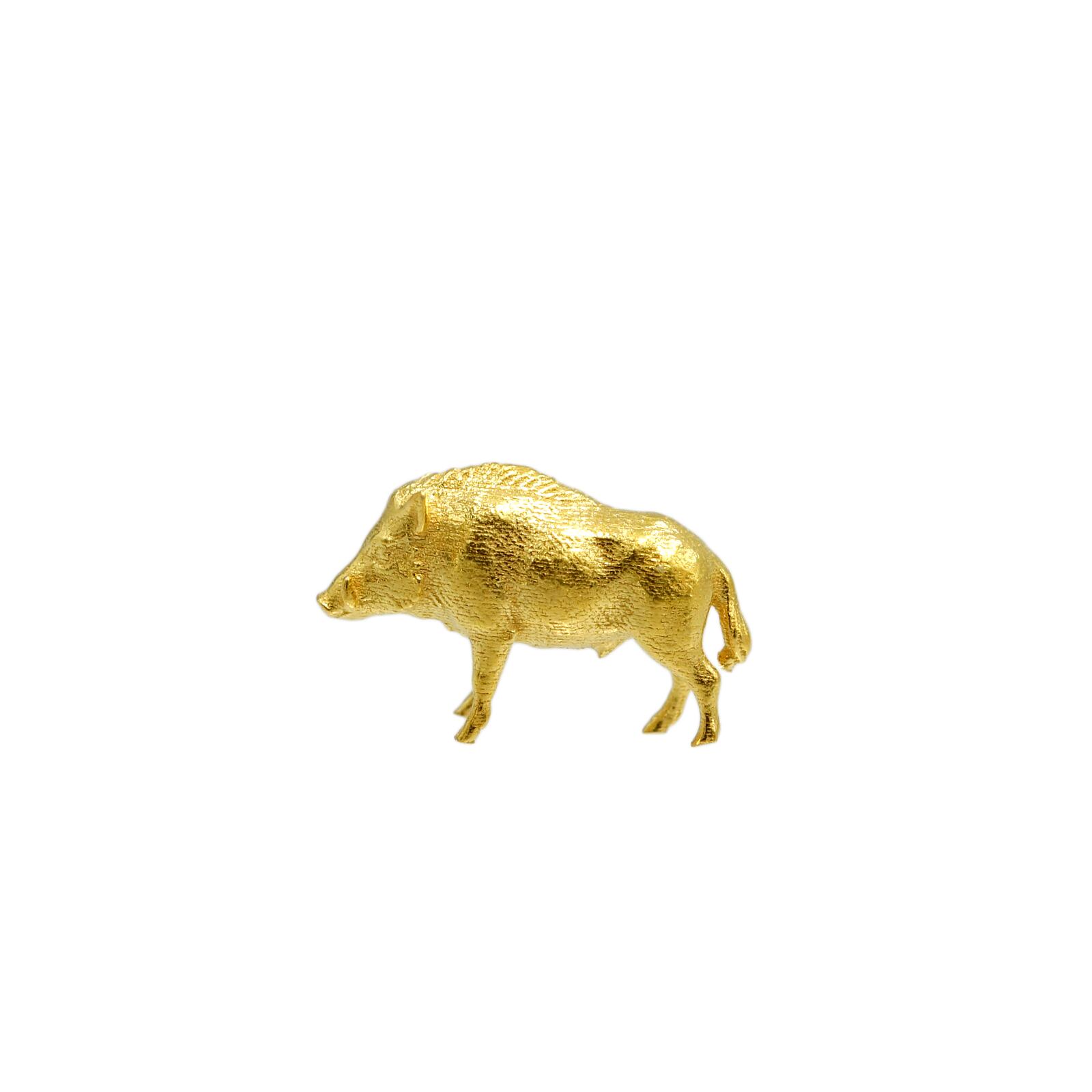 純金『干支 亥（いのしし）』約1g お守り 【JUNGOLD】 | JUNGOLD【純金