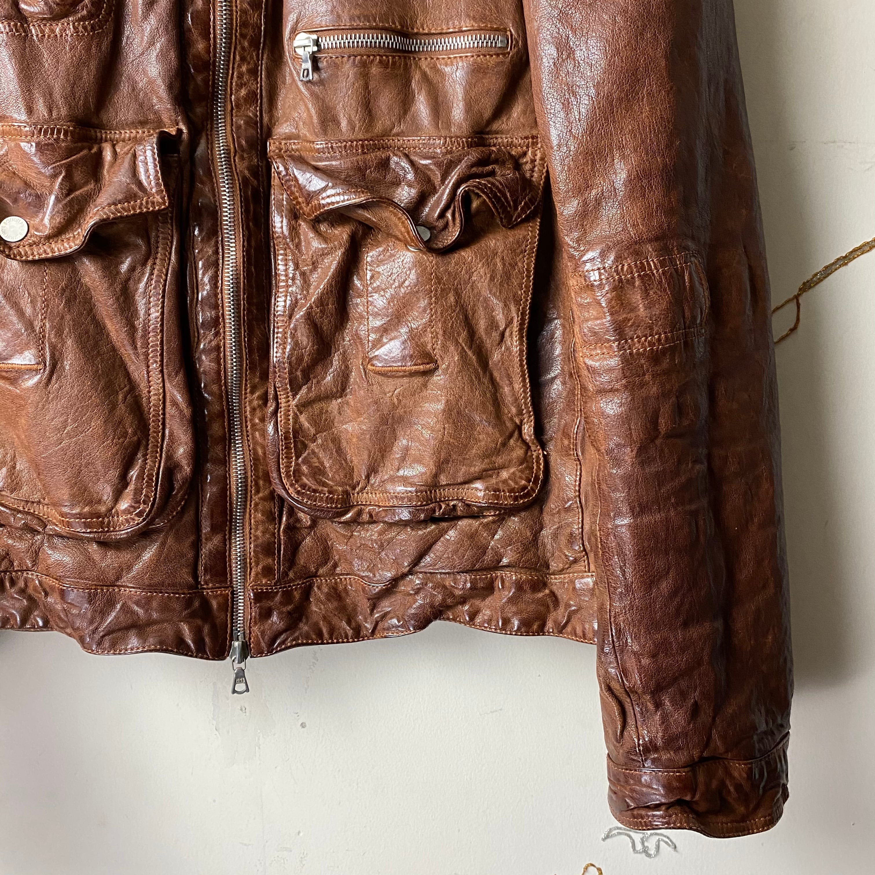 NEIL BARRETT buffalo leather blouson | NOIR ONLINE NEIL BARRETT buffalo leather blouson | NOIR ONLINE