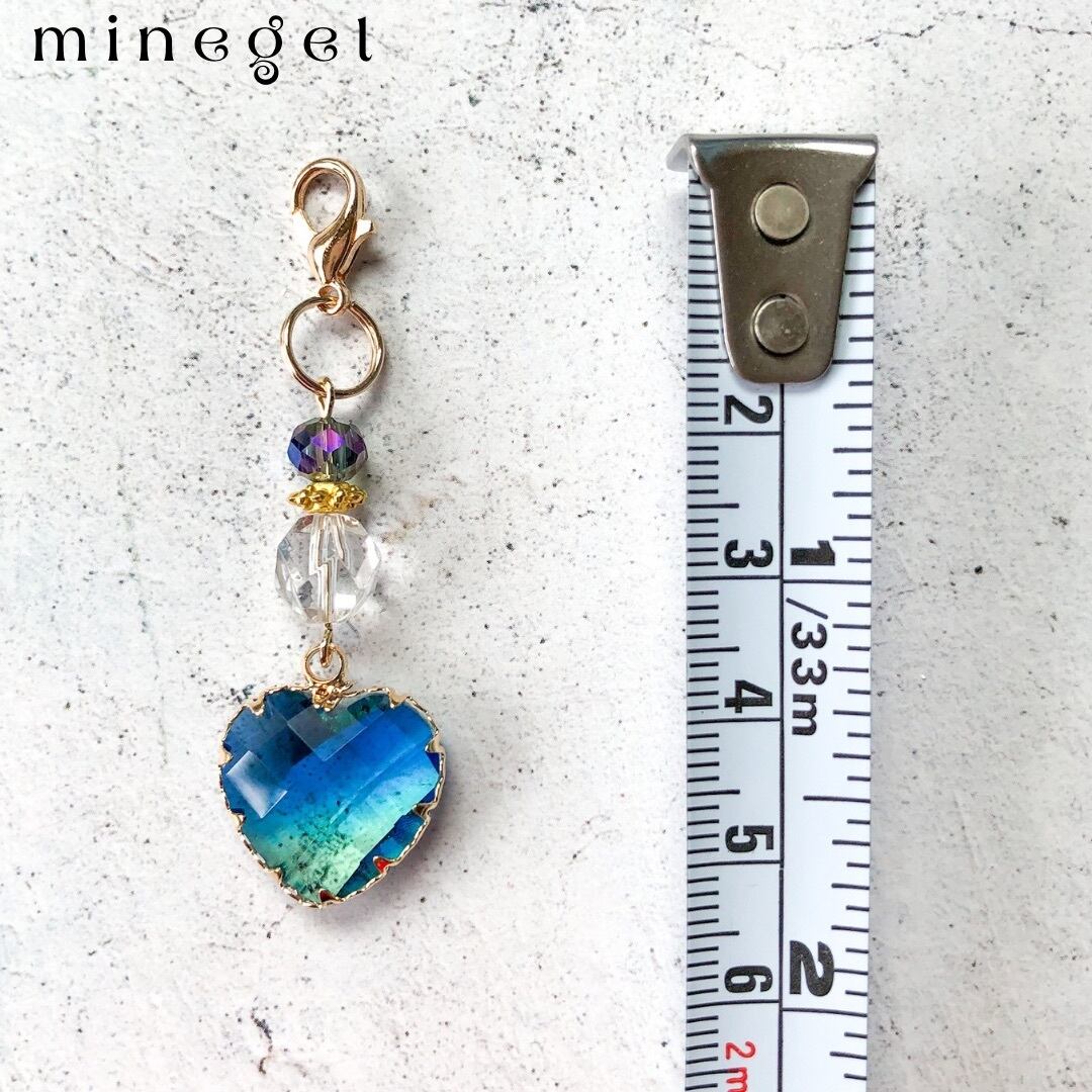 再再販✨[受注制作] 幸運を運ぶ♡澄色ブルー♡ハート