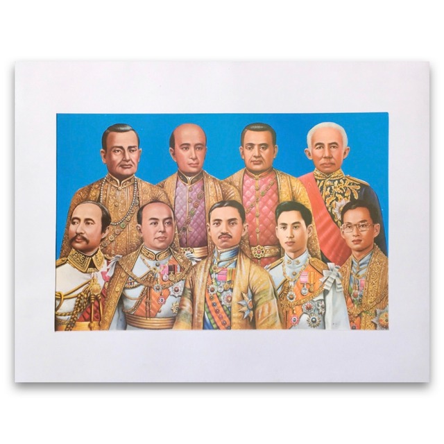 タイ歴代国王の肖像画｜Portrait Poster of Successive Kings of Thailand