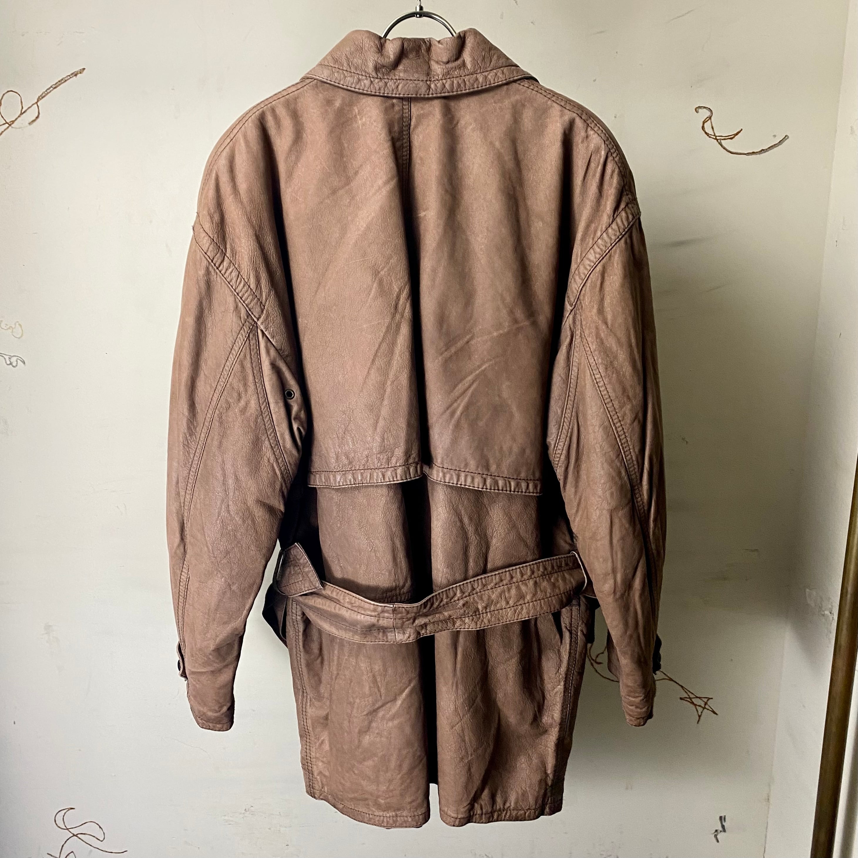 vintage RUFFO leather riders coat | NOIR ONLINE